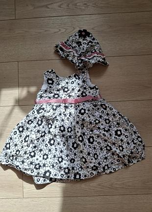 Платье + панама детское