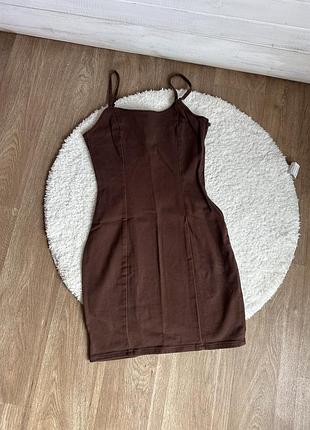 Шоколадний якісний сарафан