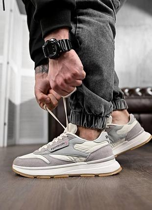 Мужские кроссовки reebok grey/ PAPAYA-B