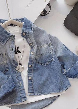 Сорочка джинсова