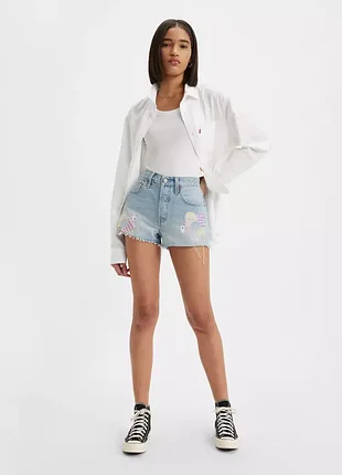 Шорты женские levi's® premium 501® original fit high rise women's shorts / w23, w24, w31