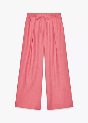Удобные брюки zara из льна