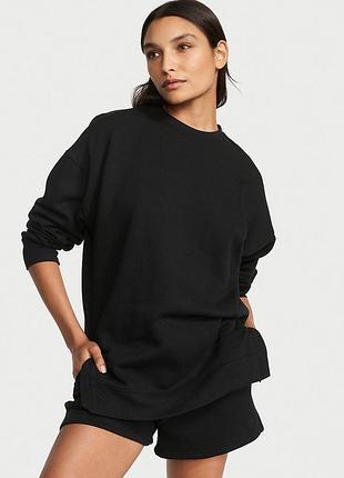 Женский пуловер на флисе victoria's secret свитшот толстовка батник