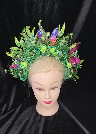 Вінок віночок на голову весняний мавка лісова фея венок веночек фея эльф феи эльфа ельфа ельфійський весенний
