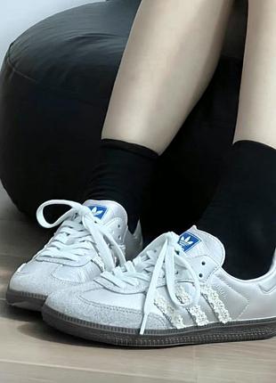 Кроссовки adidas samba silver, оригинал!!!