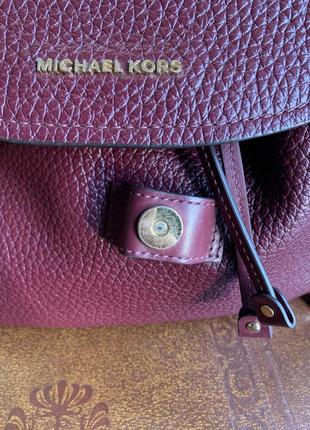 Шкіряний рюкзак michael kors4 фото