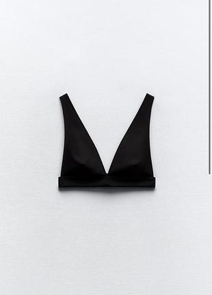 Черный бра zara бралет топ
