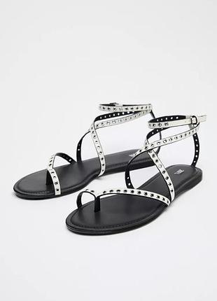 Босоніжки жіночі чорні zara new