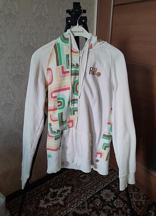 Женская кофта на замке с геометрическим узором