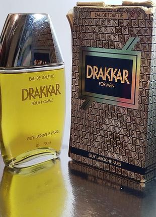 Drakkar guy laroche франция  200 мл туалетная вода винтаж оригинал