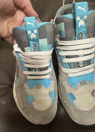 Сірі дитячі кросівки rs-z minecraft youth trainers puma