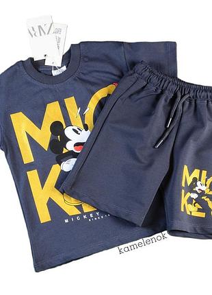 Літній костюм zara міккі маус футболка та шорти туреччина
