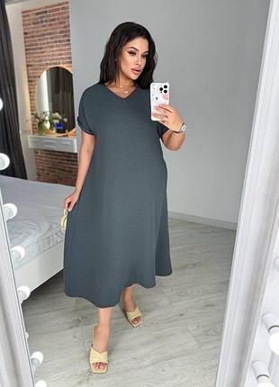 Жіноча сукня вільного крою | 2871