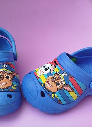 Крокси для хлопчика, босоніжки взуття крокси щенячий патруль