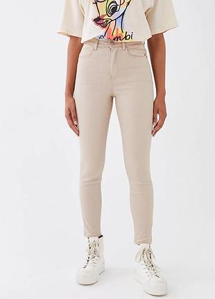Брендовые джинсы скинни с высокой талией dorothy perkins, 12 размер.