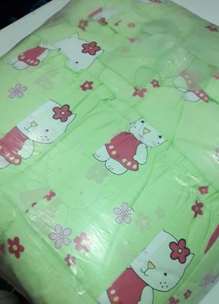 Дитячий постільний комплект з балдахіном 8 в1 для ліжечка на виписку новонародженого