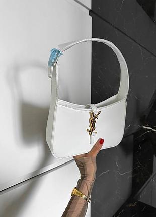 Hobo white брендова біла сумочка белая женская мини сумка внутри топ качество