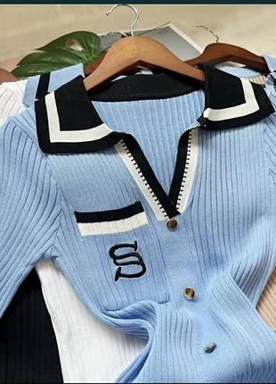 Платье женское в рубчик