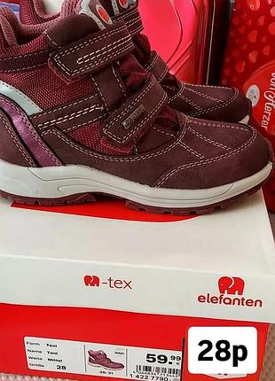 Новые термо ботинки сапоги elefanten зима демисезонныые для девочки 28р