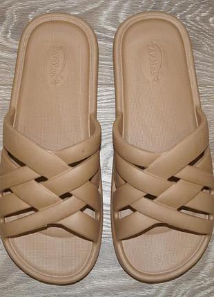 Шльопанці жіночі коричневі (розмір 41 - 27 см)