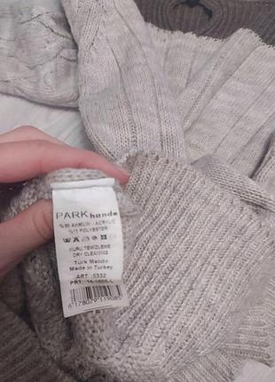 Теплый удлиненный свитер 3