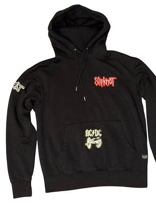 Р. 44/46/s-m толстовка унисекс jack & jones с нашивками slipknot (подойдёт для подростков)