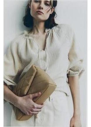 Льняная блуза рубашка h&amp;m