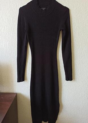 Сукня максі, сукня в рубчик, плаття, сукня