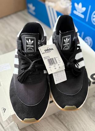 Оригинальн! кроссовки adidas iniki runner black white черные