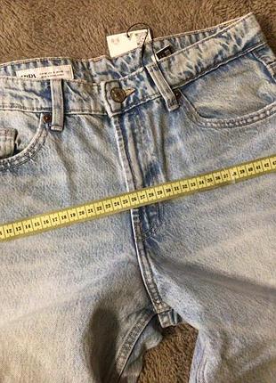 Джинсовые шорты бермуды zara новые длинные шорты багги low-rise baggy голубые удлиненные шорты 38р.4 фото