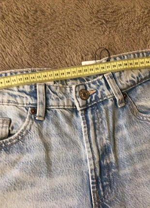 Джинсовые шорты бермуды zara новые длинные шорты багги low-rise baggy голубые удлиненные шорты 38р.6 фото