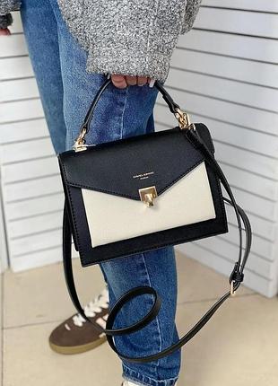 Сумка саквояж кросс боді клатч класична цепи багет міні david jones