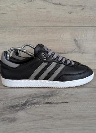 Кожаные кроссовки адидас adidas mi три полоски как samba gaselle 39 р 25 см