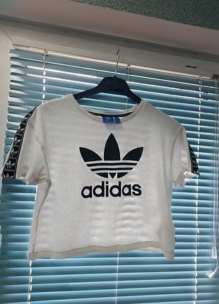 Женская хлопковая футболка (топ) adidas original