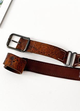 Ремінь levi's red tab vintage leather belt