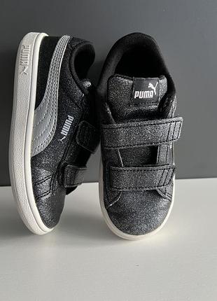 Дитячі кеди кросівки puma на липучках