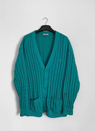 Lacoste chemise кардиган вінтажний в'язаний