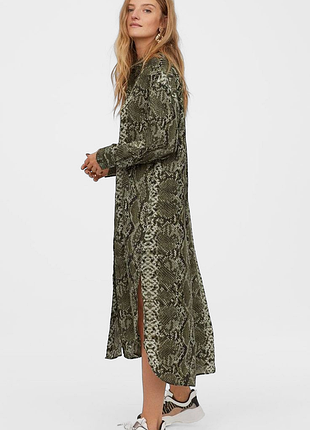 Платье рубашка миди h&m
