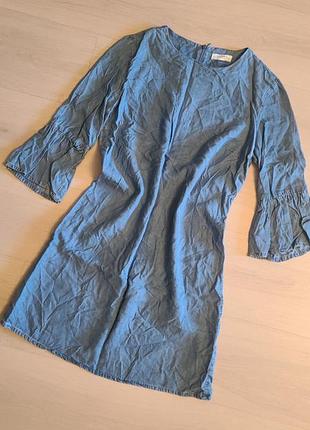 Платье джинсовое zara. размер s.