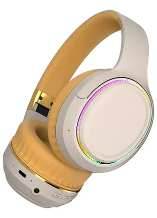 Складані bluetooth-навушники rgb із прихованим мікрофоном, hi-fi стереонавушники, стереонавушники високої