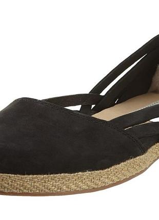 Ugg балетки еспадрильї мокасіни 41 р. (по факту 40 р.) 26-26,5 см сліпони шкіряні