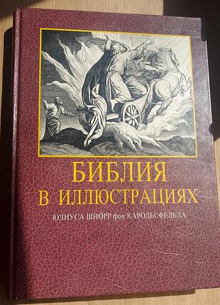 Книга "біблія в ілюстраціях" юліуса шнорр фон карольсфельда