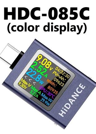 Usb type-c тестер hidance hdc-085c, color tester