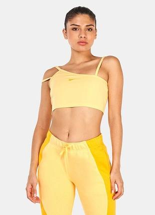Бавовняний спортивний топ nike оригінал жовтий