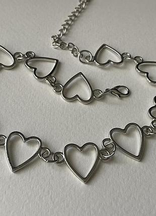 Чокер сердечка
