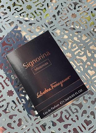 Тестер парфюма salvatore ferragamo signorina misteriosa, 1.5 мл