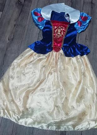 Платье костюм белоснежка на 5-6 лет