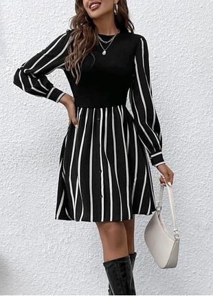Красива сукня, плаття в полоску від shein