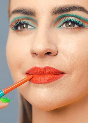 Dermacol summer vibes водостійкий олівець для очей та губ 03 помаранчевий червоний mac kiko nyx