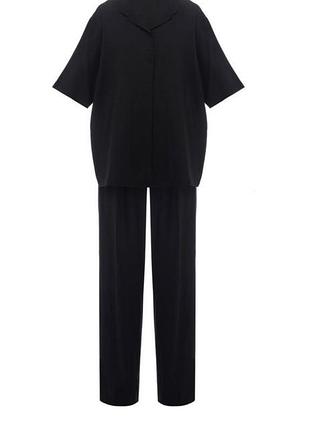 Лляний костюм рубашка/палаццо